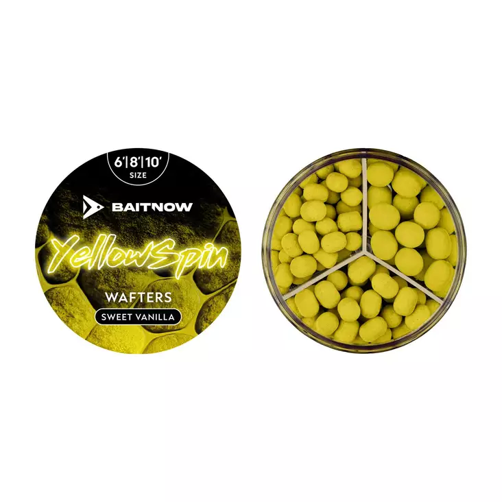 Mikado Yellow Spin Wafters 6/8/10mm - Wafter, Hakenpellets & Mini-Boilies - 5900637153399 - 1
