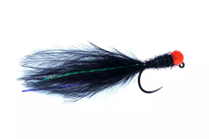 Naked Jiggy Leech Black Tungsten Beadhead - Streamer und Wooly Buggers - G1189 - 2