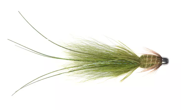 Olive Frances Conehead Tube Fly - Tube Fliegen - 8859202530479 - 1