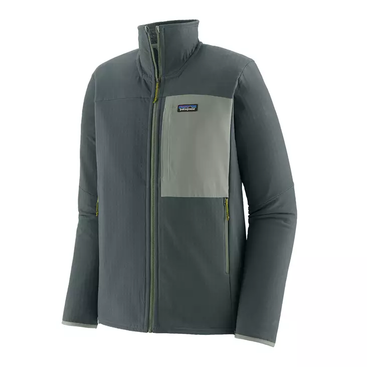 Patagonia Ms R2 TechFace Jacket Nouveau Green - Fleece-Hemden - 195699954199 - 1