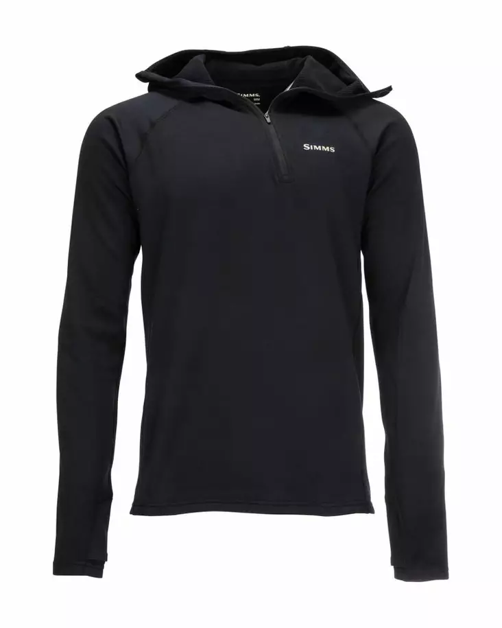 Simms Heavyweight Baselayer Hoody Black - Unterhemd - 694264555149 - 2