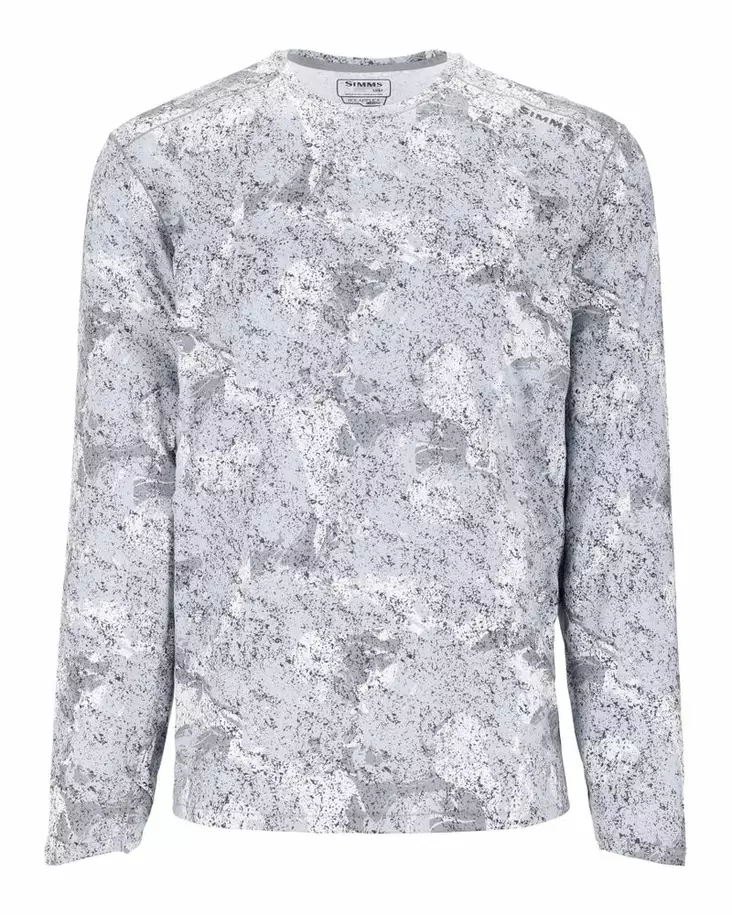 Simms Sflex Crewneck Back Eddy White - Hemden - 694264671719 - 2