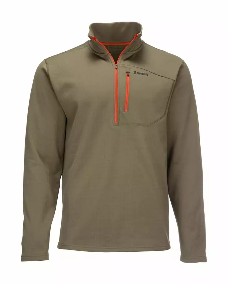 Simms Thermal 1/4 Zip Top Dark Stone - Unterhemd - 694264555439 - 2