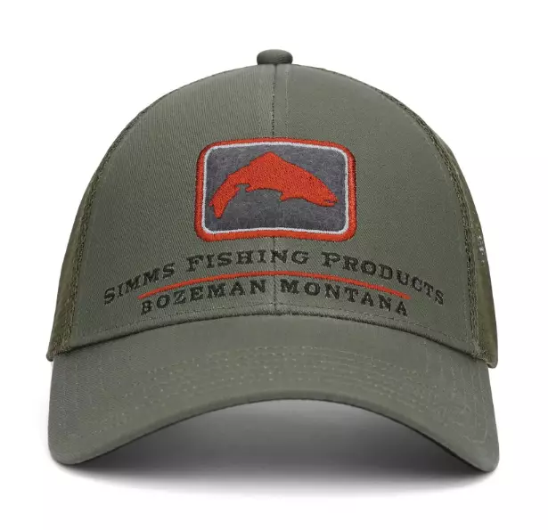 Simms Trout Icon Trucker Smokey Olive - Kappen - 694264669099 - 1
