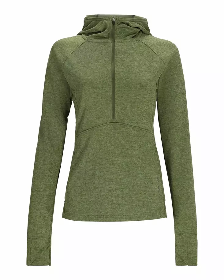 Simms Womens Bugstopper Hoody Dark Clover Heather - Sweatshirts - 694264649879 - 1