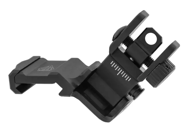 UTG ACCU-SYNC 45 Degree Rear Sight Manual Flip-up Tool-free Dual Aperture - Offene Visierungen für Gewehre - 4717385553699 - 1