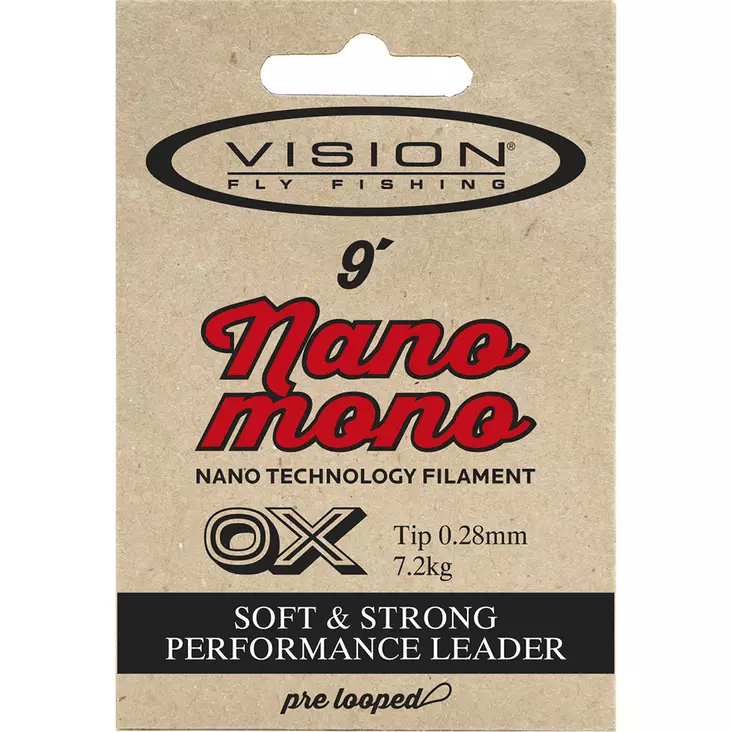 Vision Nano Mono Leader 9' 4X - Nylon-Vorfächer - 6417512814447 - 2