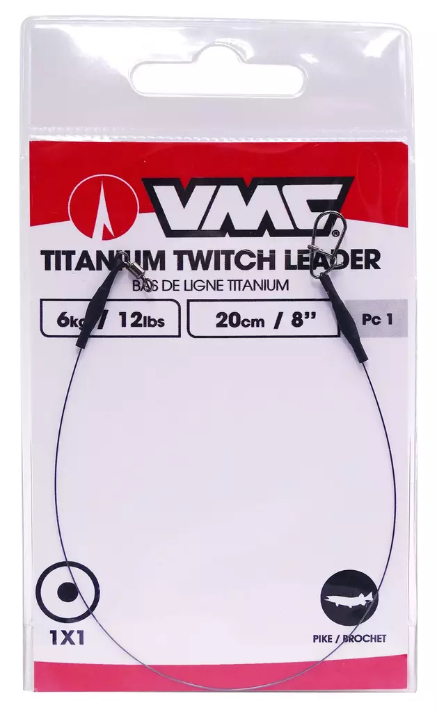 VMC Titanium Leader 1x7 40lb 30cm - Vorfächer - 3422993071329 - 1