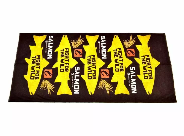 Frödin Flies Wild Salmon Neck Tube Black - Socken und Buff - NTFWB - 1