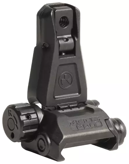 Magpul MBUS Pro - Back-Up Sight – Rear - Offene Visierungen für Gewehre - MAG276-BLK - 1