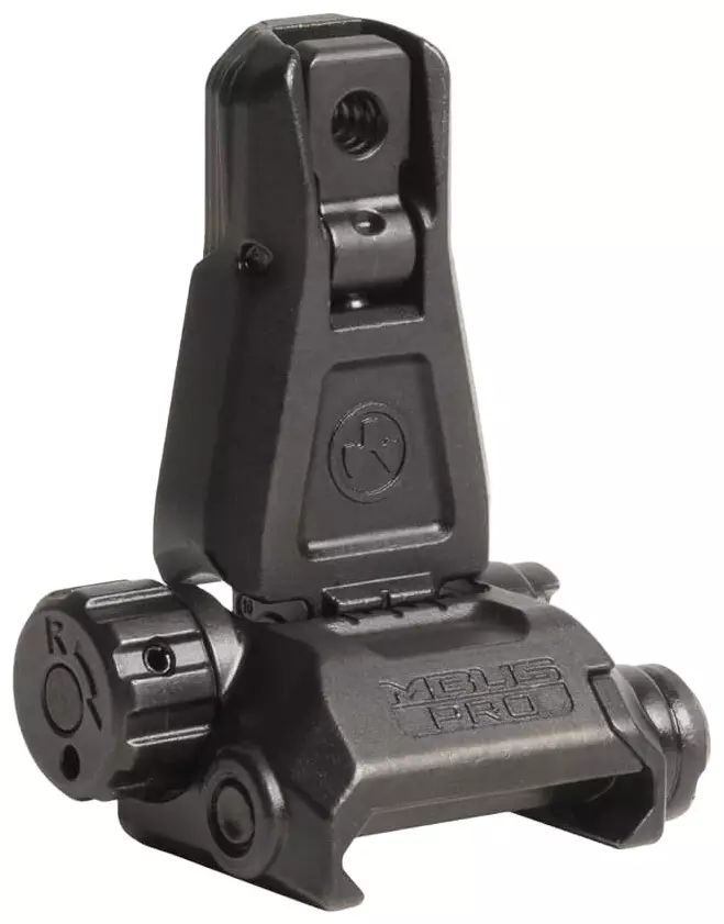 Magpul MBUS Pro - Back-Up Sight – Rear - Offene Visierungen für Gewehre - MAG276-BLK - 1