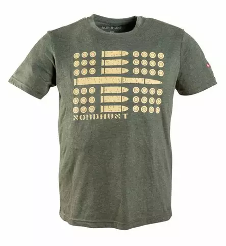 Nordhunt Ammo Flag T-Shirt Olive - Hemden - 25204-O-2XL - 1