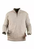 Nordhunt Runar Quarter Zip Savanne Melange - Hemden - 40451-SAV-L - 1