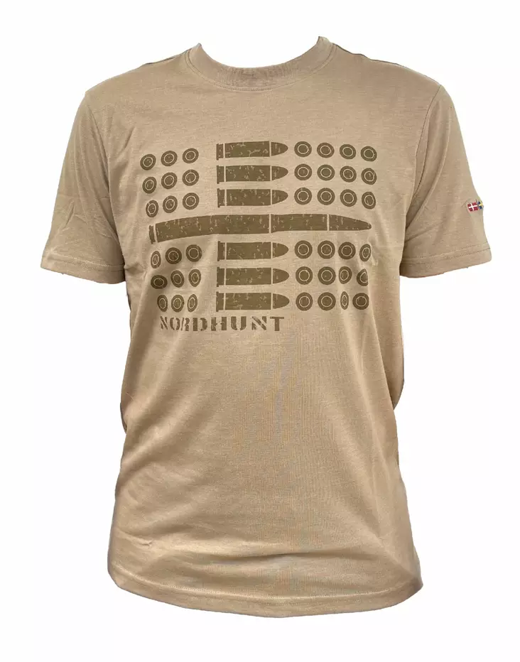 Nordhunt Ammo Flag T-Shirt Coyote - Hemden - 25204-C-2XL - 1