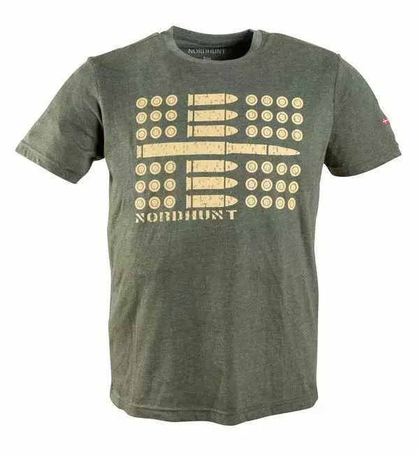 Nordhunt Ammo Flag T-Shirt Olive - Hemden - 25204-O-2XL - 1