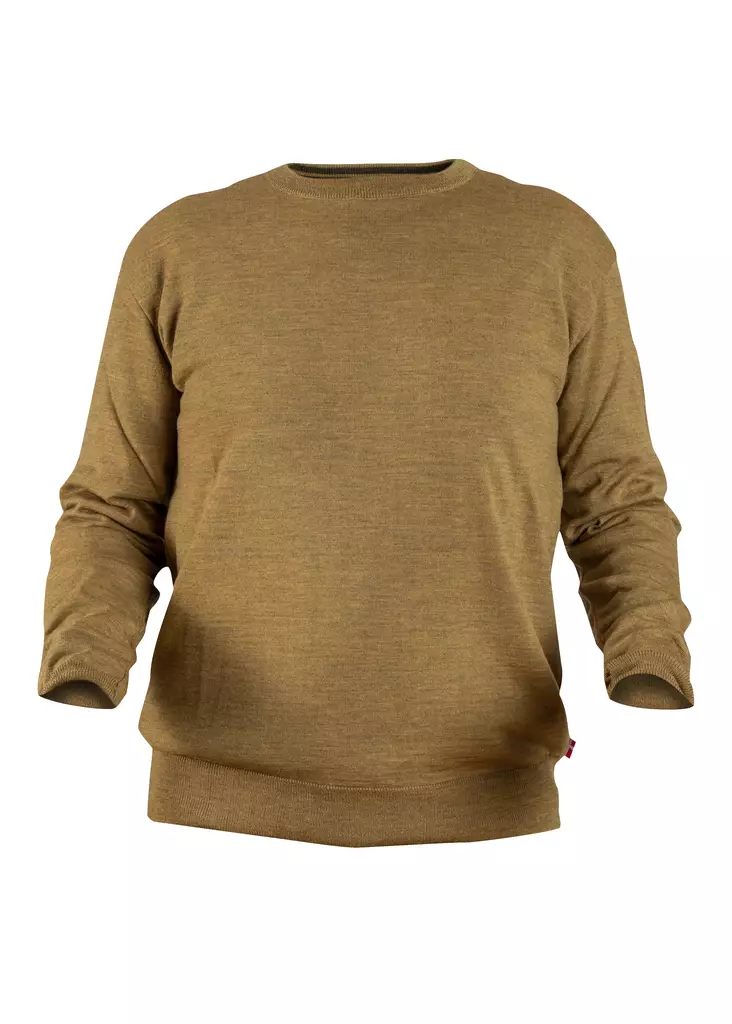 Nordhunt Asbjorn O-Neck Knit Straw Melange - Hemden - 40450-SM-XL - 1