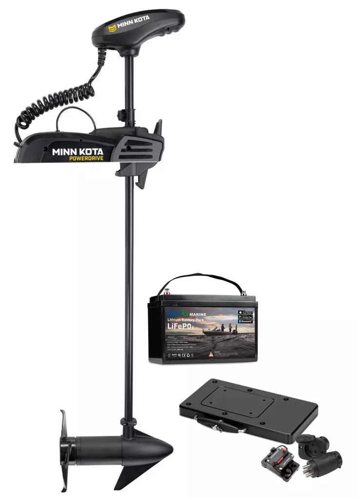 Minn Kota PowerDrive Micro 24V 70lb 54" GPS with MaxLi Marine LiFePO4 - Minn Kota Bootselektromotoren - 2011202410M - 1