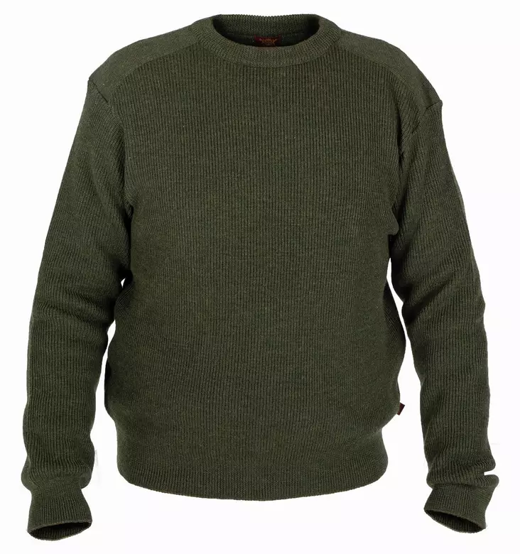 Nordhunt Oluf O-Neck Knit Green - Hemden - 23450-G-M - 1