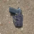 Panneltac OWB Mid-Drop Holster - SIG P320 M17/18 Black - Sig Sauer - OM-P320-NL-BLKR - 2