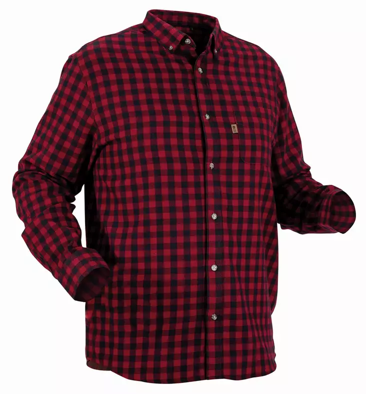 Nordhunt Sermen Flannel Shirt Boredeaux / Navy Check - Hemden - NH600224-248-S - 1
