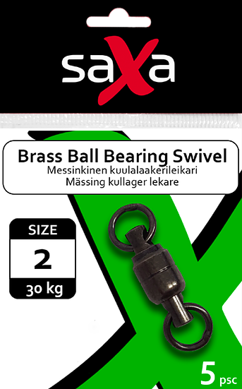 Saxa Brass Ball Bearing Swivel - Karabiner und Wirbel - Brassballbs - 1